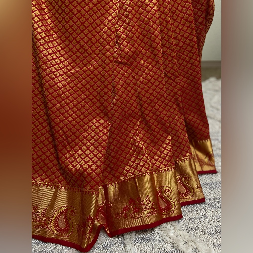 Indian saree banarasi kaddi saree wedding saree Indian outfit